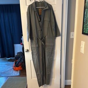 Manly Green Coverall Jumpsuit Size 3XL
